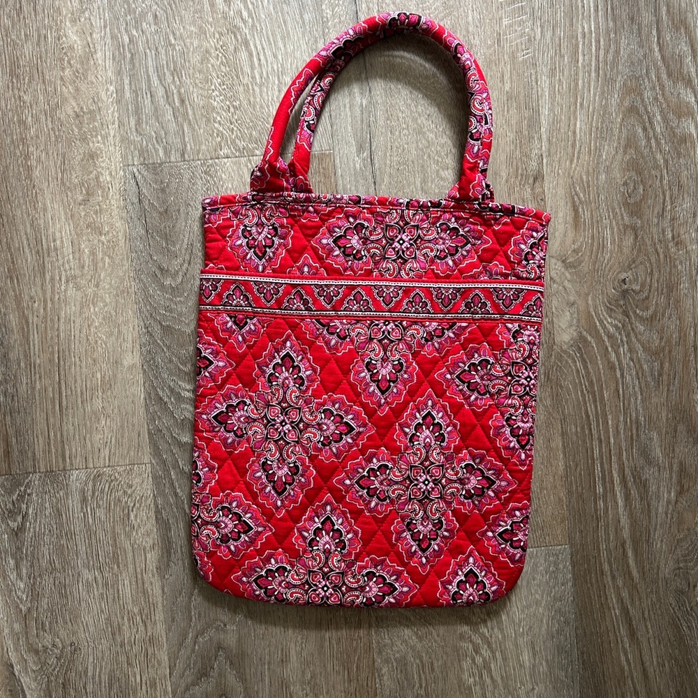Vera Bradley Red Paisley Tote Bag